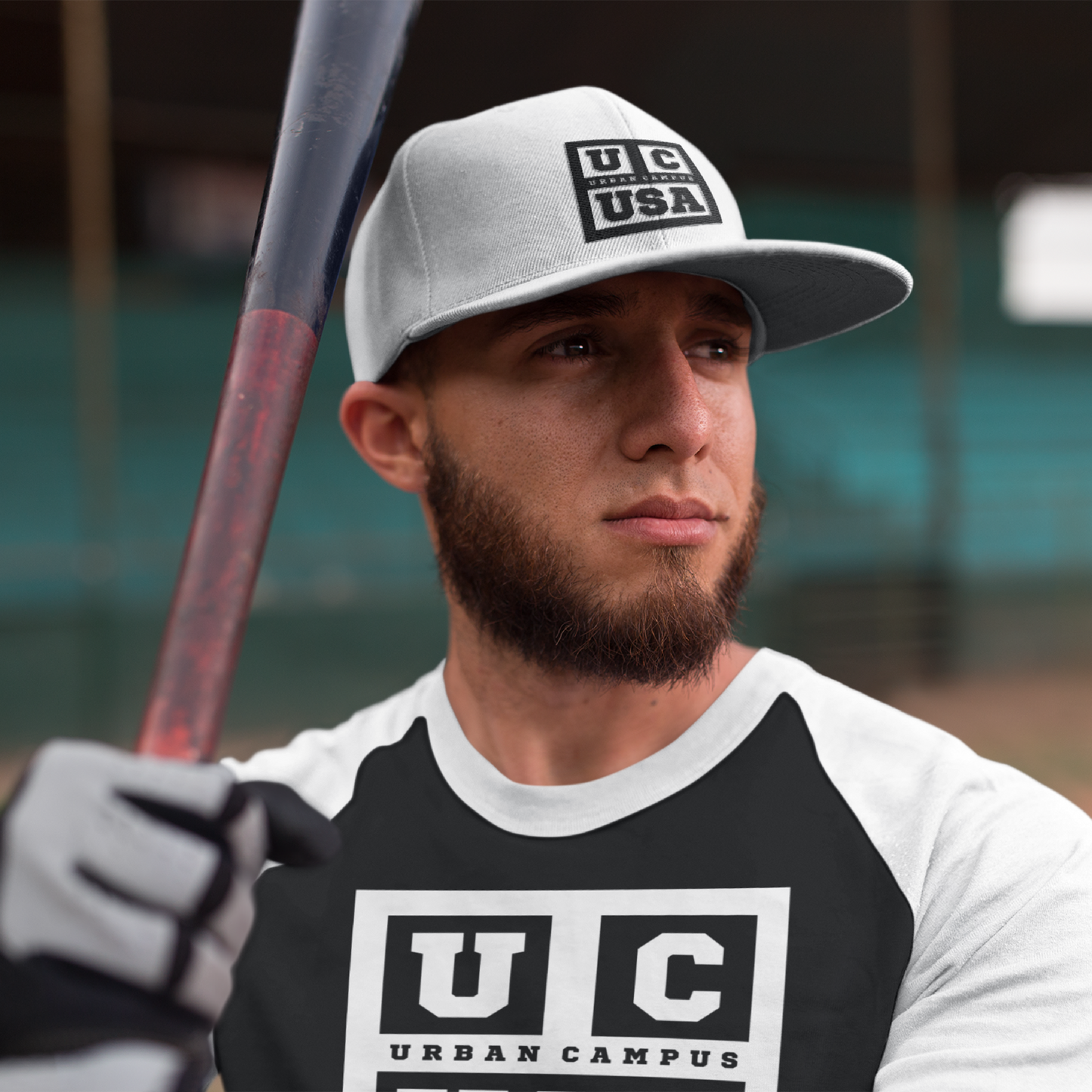 “CROWN THE CAMPUS” Hat – Black/White